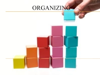 Organizing. Fundamental concept of organizing