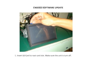 Cne6923 software update