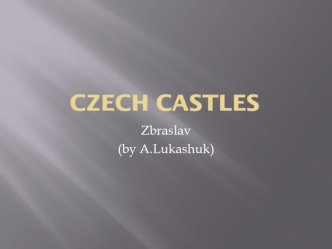 Czech castles. Zbraslav