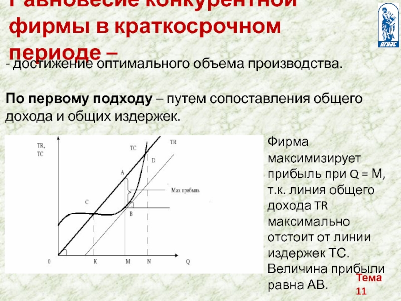 Виды фирм в краткосрочном периоде