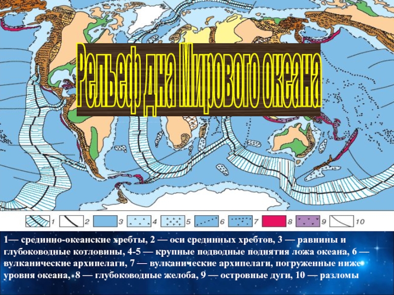 Крупные океанические хребты. Последствия образования океанического хребта.