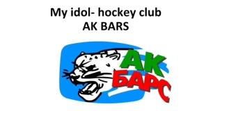 My idol - hockey club AK BARS