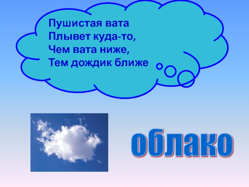 Загадка бел как вата. Пушистая вата плывёт куда-то чем вата ниже тем дождик ближе. Пушистая вата загадка. Пушистая вата плывет куда-то. Загадка пушистая вата плывет куда то чем вата ниже тем дождик ближе.