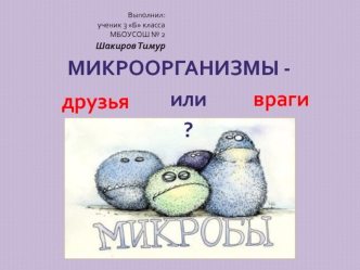 Микроорганизмы