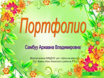 Портфолио Самбуу А