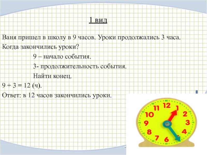 Методика изучения времени. Слайд методика 1 3 5 времени. Когда кончаются уроки