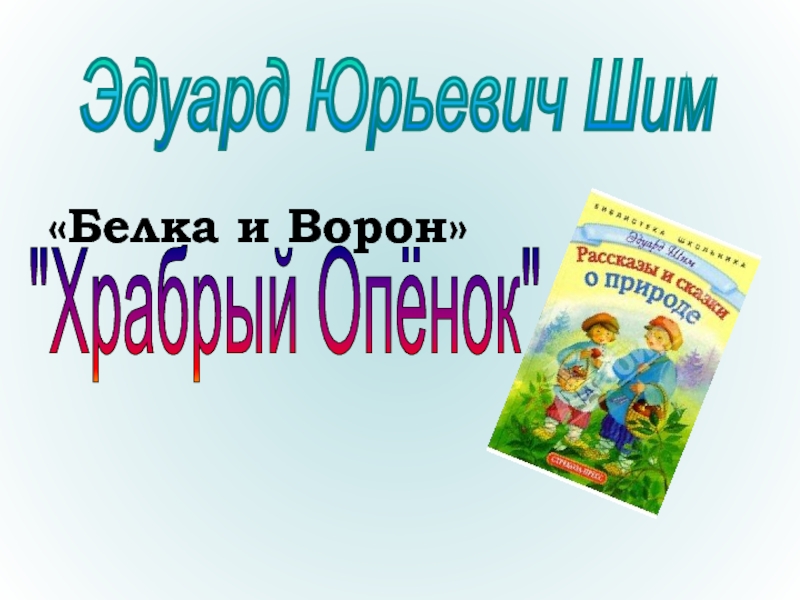 Шим брат и младшая сестра презентация 1 класс