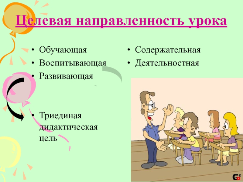 Направленность обучения. Направленность урока. Воспитательная направленность урока. Целевая направленность. Деятельностная направленность.