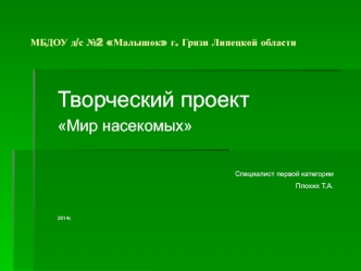 Творческий проект 