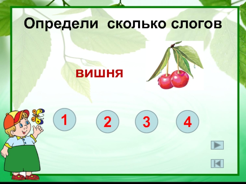 Класс сколько слогов. Определи сколько слогов. Вишня слоги. Определи количество слогов. Вишня разделить на слоги.