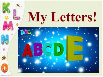 my letters 3