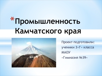 proekt promyshlennost kamchatskogo kraya97