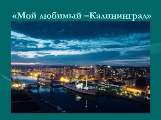 proekt moy lyubimyy kaliningrad