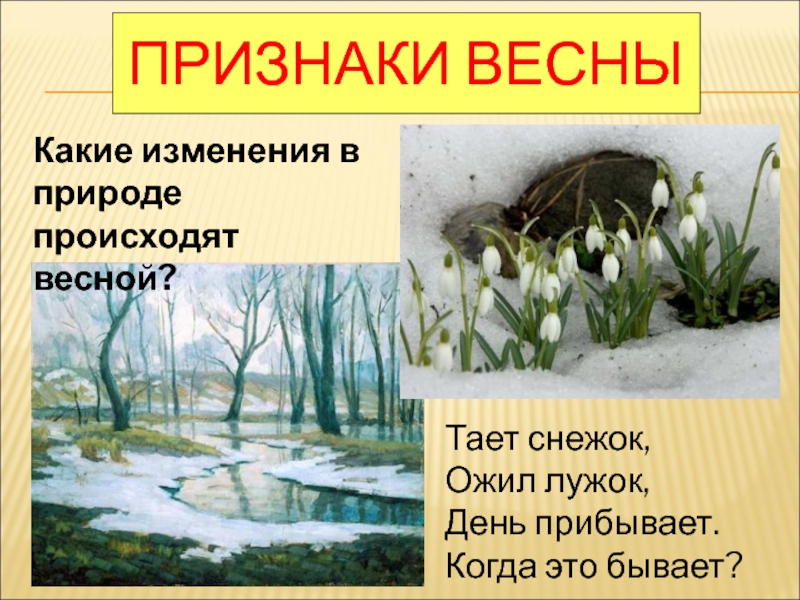 Описание весны с картинкой