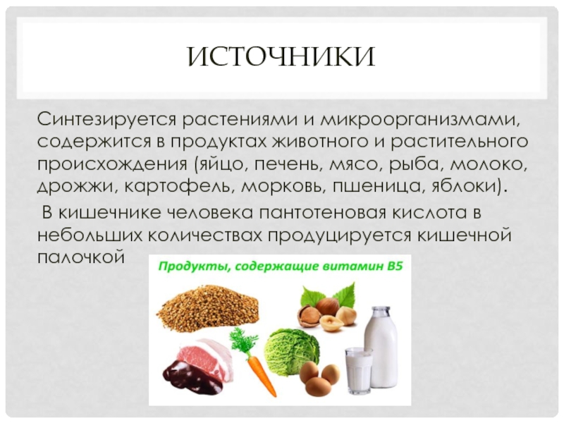 Продукты животного происхождения содержащие