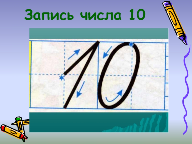 Цифра 10 число 10 презентация