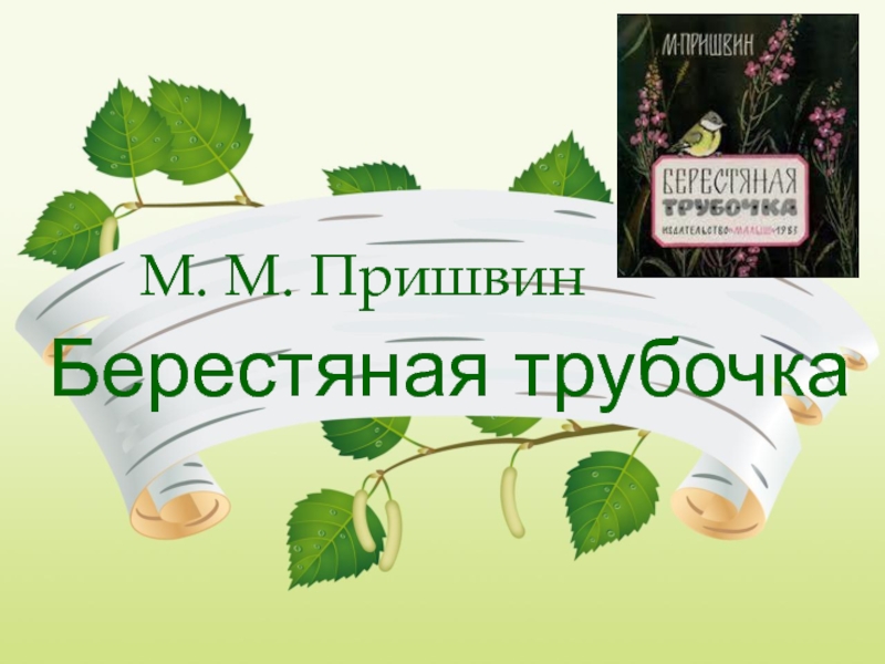 Пришвин берестяная трубочка читать полностью с картинками бесплатно