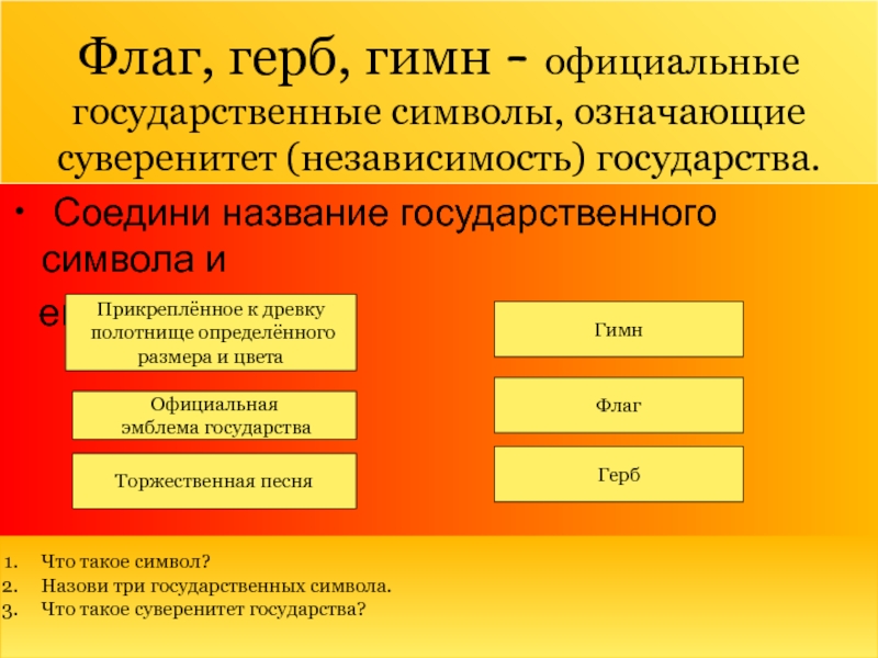 Как назывались государственные земли. Государственные названия. Гимн в словаре Прикрепленное к древку полотнище.