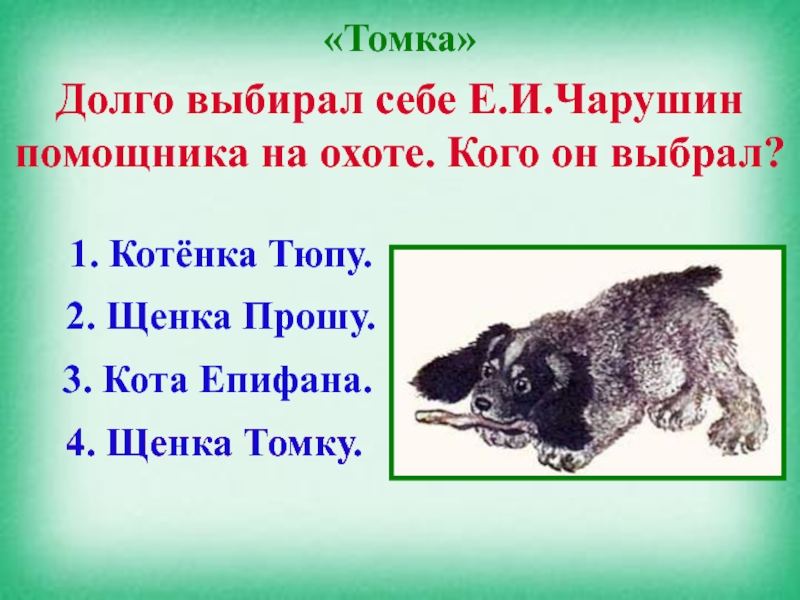 Кот епифан изложение 4 класс план