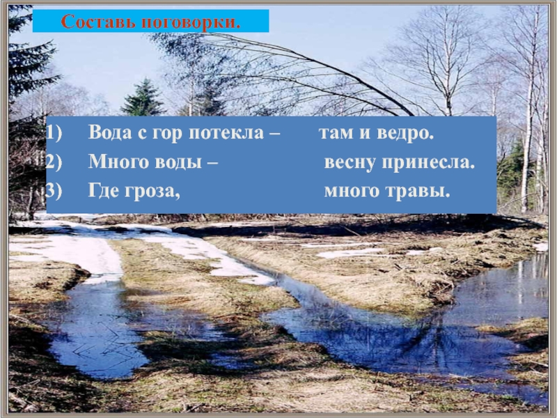 Проект о слове вода