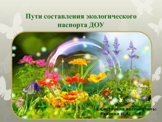 Доклад Пути составления экологического паспорта презентация